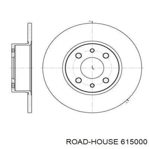 Disco de freno trasero Road House 615000 precio, desde 21,76 EUR