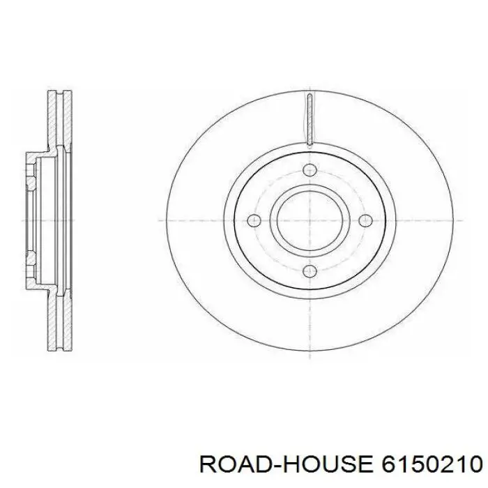 61502.10 Road House freno de disco delantero