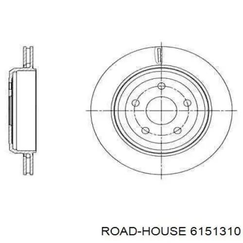 6151310 Road House disco de freno trasero