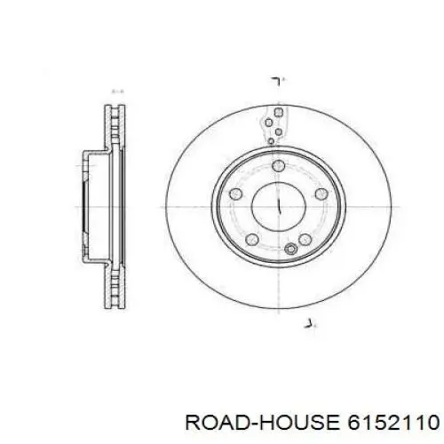 61521.10 Road House freno de disco delantero