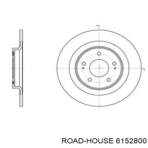 6152800 Road House disco de freno trasero