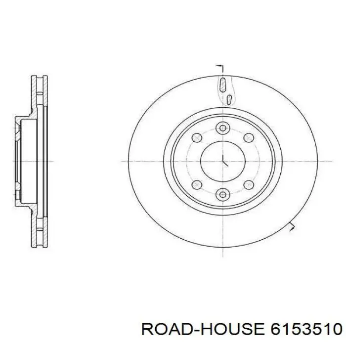 61535.10 Road House freno de disco delantero