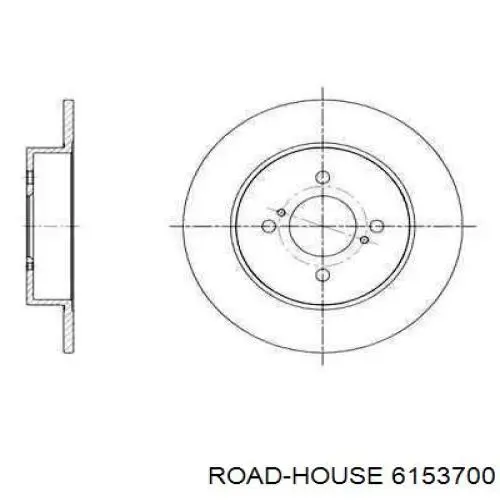 6153700 Road House disco de freno trasero