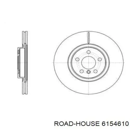 61546.10 Road House disco de freno delantero