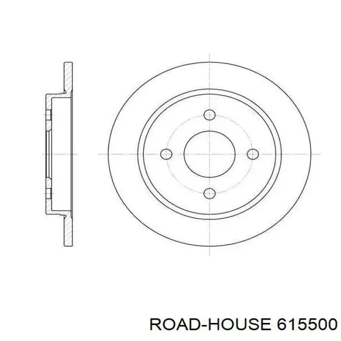 Disco de freno trasero Road House 615500 precio, desde 32,12 EUR