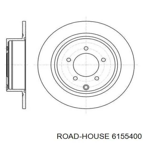 6155400 Road House disco de freno trasero