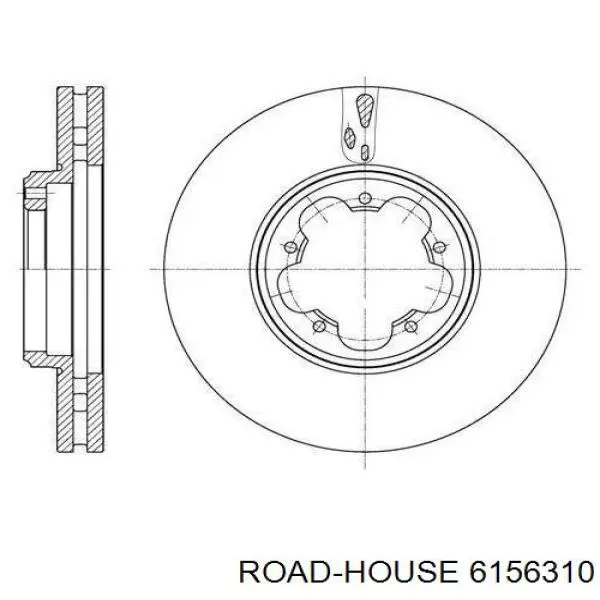 6156310 Road House disco de freno delantero