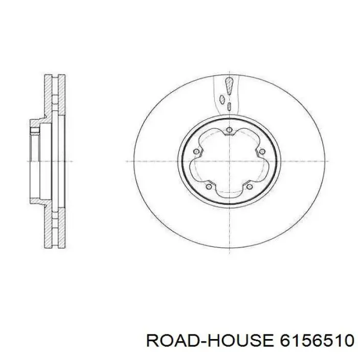 61565.10 Road House freno de disco delantero