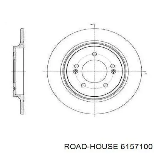 6157100 Road House Freno de disco trasero