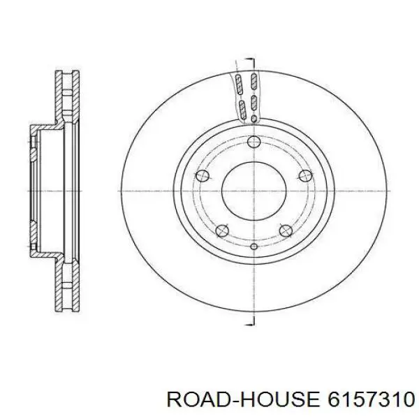 61573.10 Road House freno de disco delantero