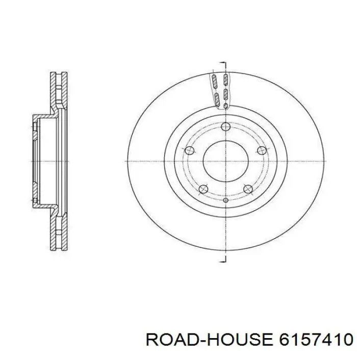 61574.10 Road House freno de disco delantero