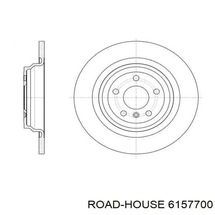 61577.00 Road House disco de freno trasero