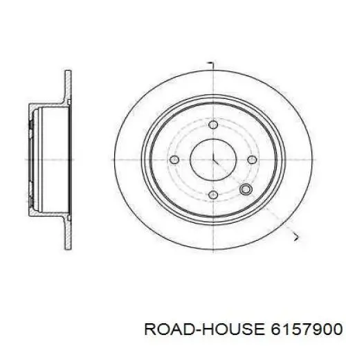 61579.00 Road House disco de freno trasero