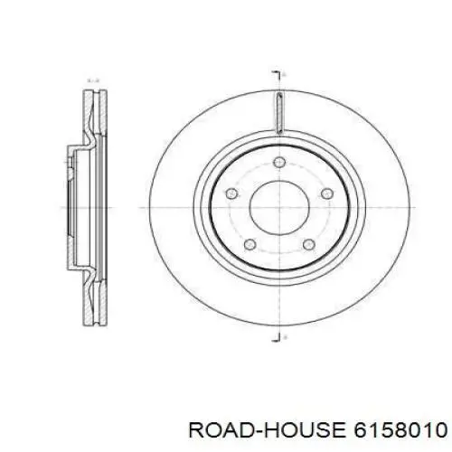 61580.10 Road House freno de disco delantero