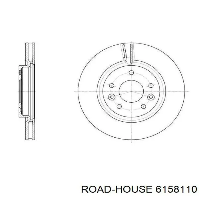 61581.10 Road House disco de freno delantero