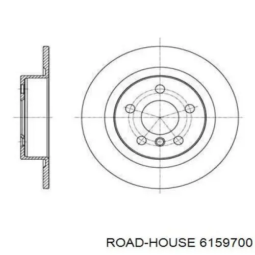 Comprar 6159700 Road House Disco de freno trasero