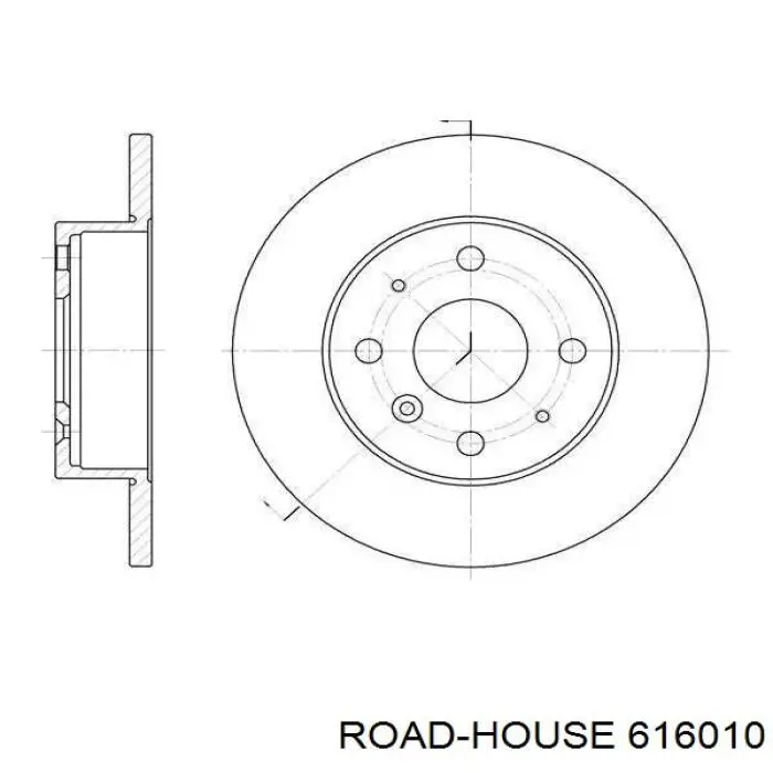 Disco de freno trasero Road House 616010 precio, desde 43,18 EUR