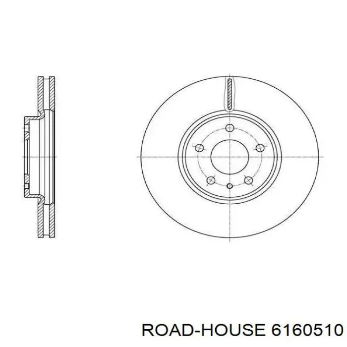 61605.10 Road House freno de disco delantero