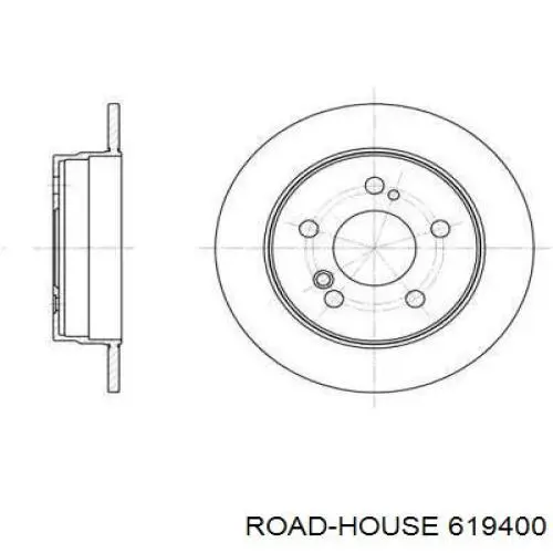 6194.00 Road House disco de freno trasero