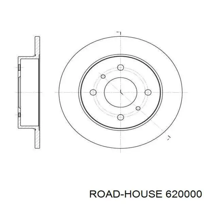 Disco de freno trasero Road House 620000 precio, desde 21,99 EUR