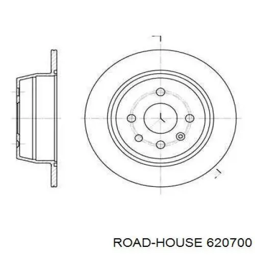 Disco de freno trasero Road House 620700 precio, desde 41,85 EUR