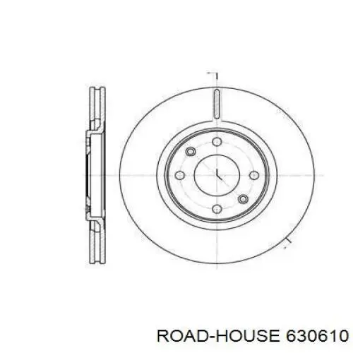 630610 Road House disco de freno delantero