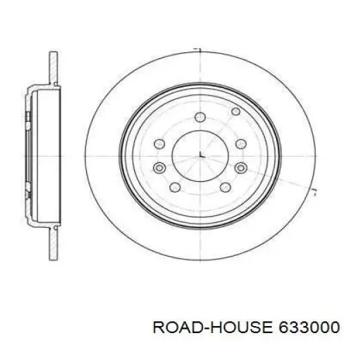 6330.00 Road House disco de freno trasero