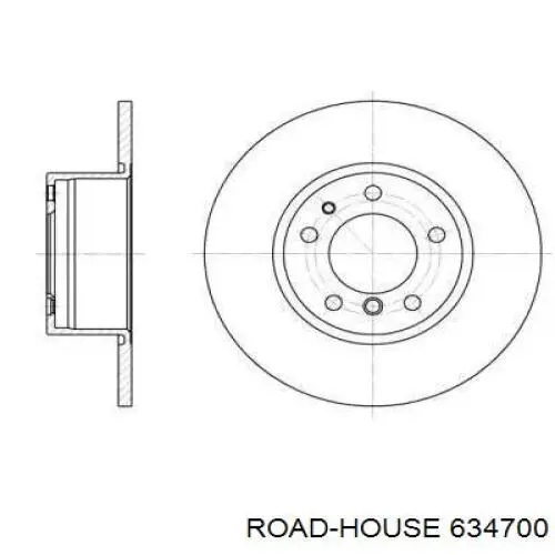 6347.00 Road House freno de disco delantero