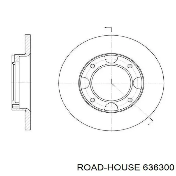 6363.00 Road House freno de disco delantero