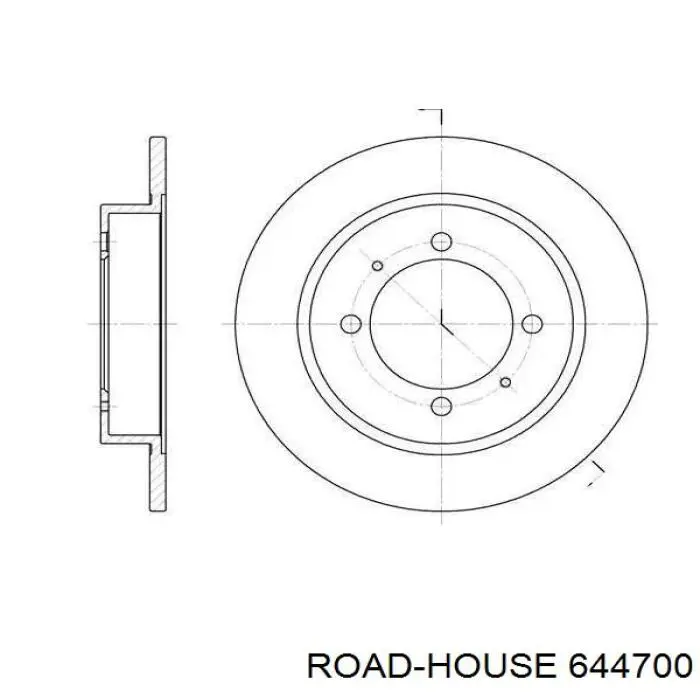 Disco de freno trasero Road House 644700 precio, desde 22,37 EUR