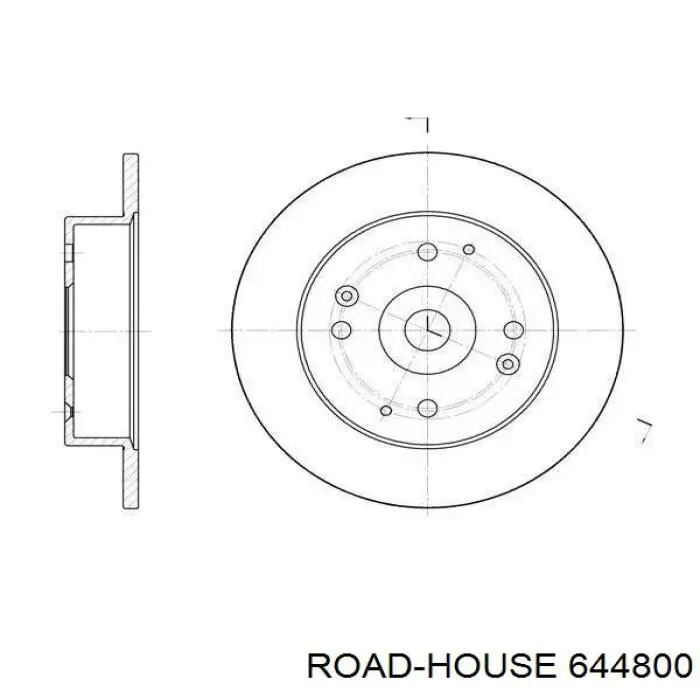 Disco de freno trasero Road House 644800 precio, desde 33,32 EUR