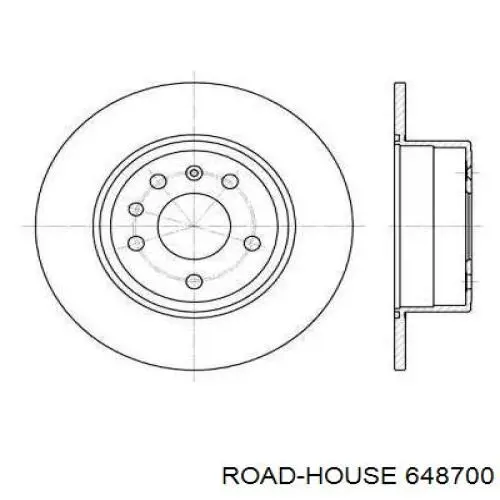Disco de freno trasero Road House 648700 precio, desde 38,61 EUR