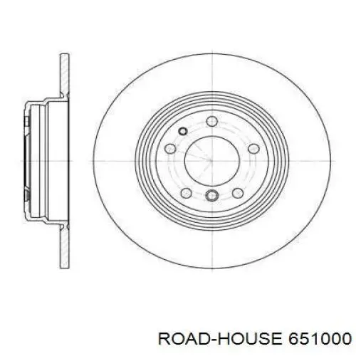 6510.00 Road House disco de freno trasero