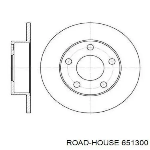 6513.00 Road House disco de freno trasero