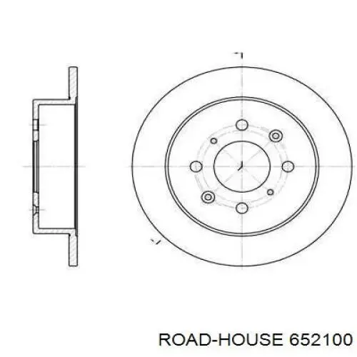 Freno de disco trasero Road House 652100 precio, desde 44,45 USD