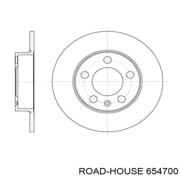 Disco de freno trasero Road House 654700 precio, desde 17,14 EUR