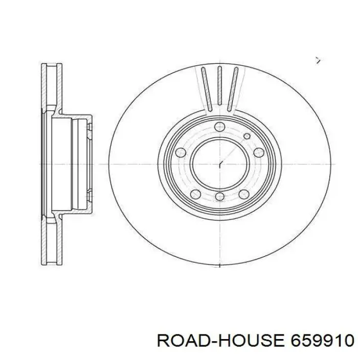 6599.10 Road House disco de freno delantero