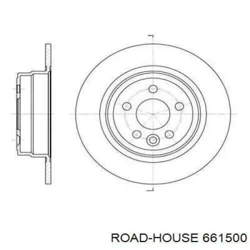 6615.00 Road House disco de freno trasero