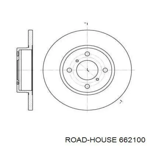 6621.00 Road House freno de disco delantero