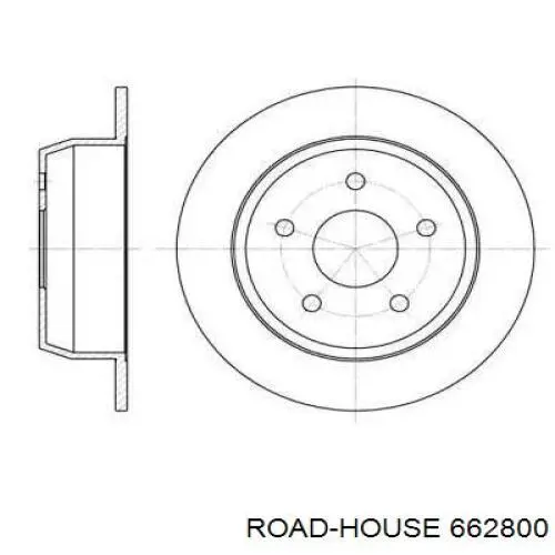 Disco de freno trasero Road House 662800 precio, desde 45,35 EUR