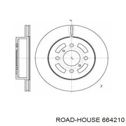 664210 Road House freno de disco delantero