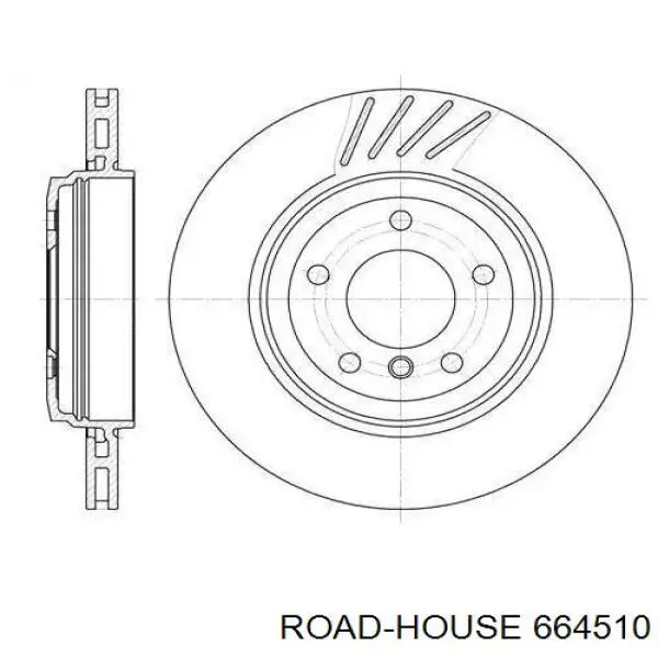 6645.10 Road House disco de freno trasero