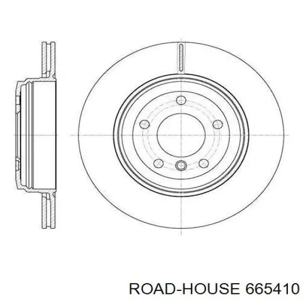 6654.10 Road House disco de freno trasero