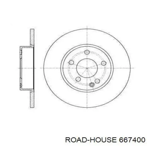 6674.00 Road House freno de disco delantero