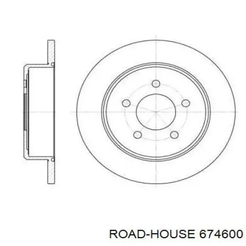 6746.00 Road House disco de freno trasero