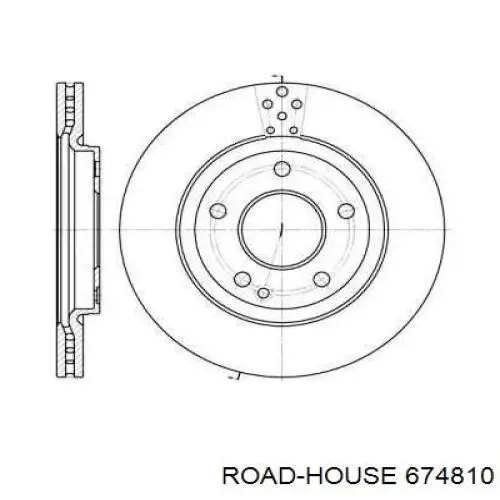 6748.10 Road House freno de disco delantero