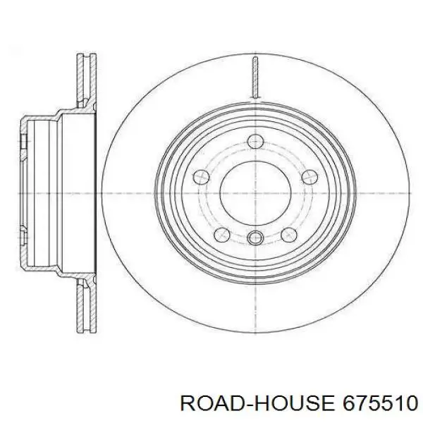 675510 Road House disco de freno trasero