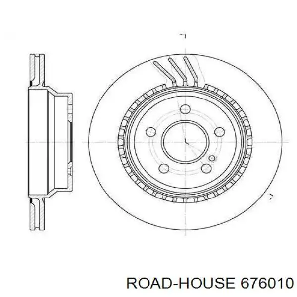 6760.10 Road House disco de freno trasero