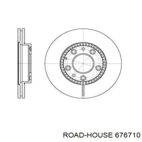 676710 Road House freno de disco delantero