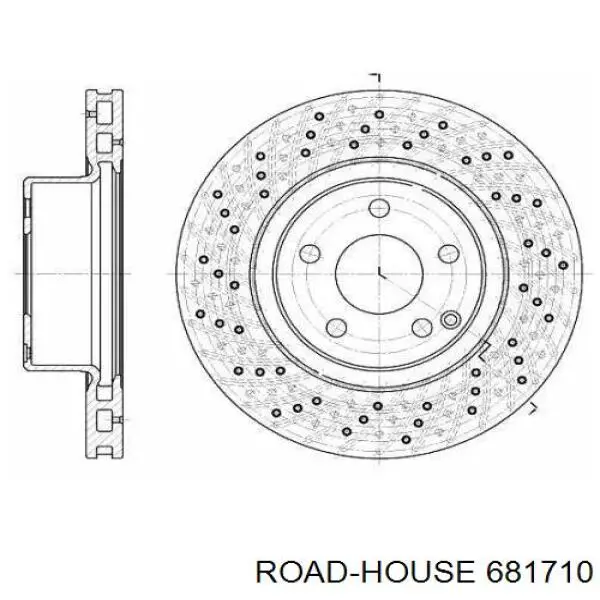 681710 Road House disco de freno delantero